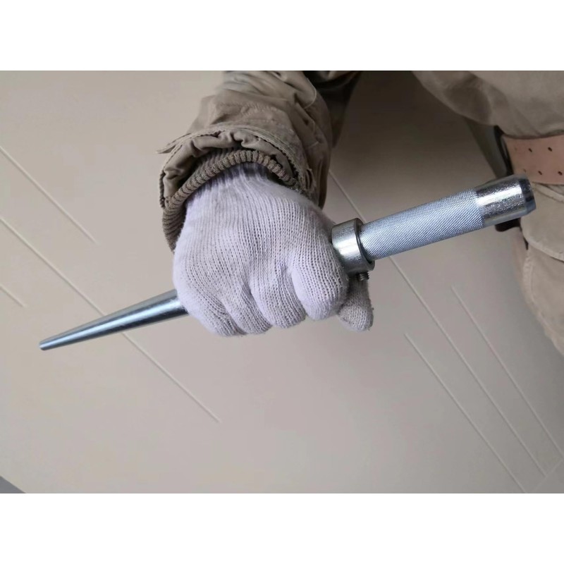 Upgraded 3/8" Line-Up Punch Bull Pin Alignment Punches，Cone 7/8” to