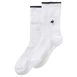Cox Sportif Golf LG4FSO01L Women's Socks, Short Length, Fold-over Design, 2-Way, Antibacterial, Deodorizing, Golf, WH00 (white)