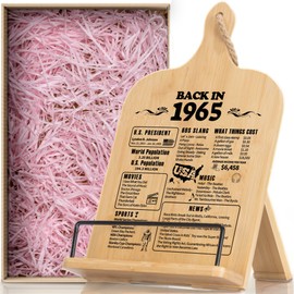 IKEDAS 60th Birthday Gifts for Women, 1965 Birthday Decorations, Cook Book Stand for Kitchen Counter, Woman Birthday Gifts Ideas, Kitchen Decor for Counter, Recipe Book Holder