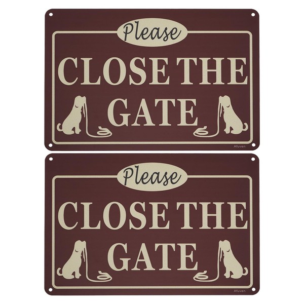 EMSea 2 x Please Close The Gate Sign - Close