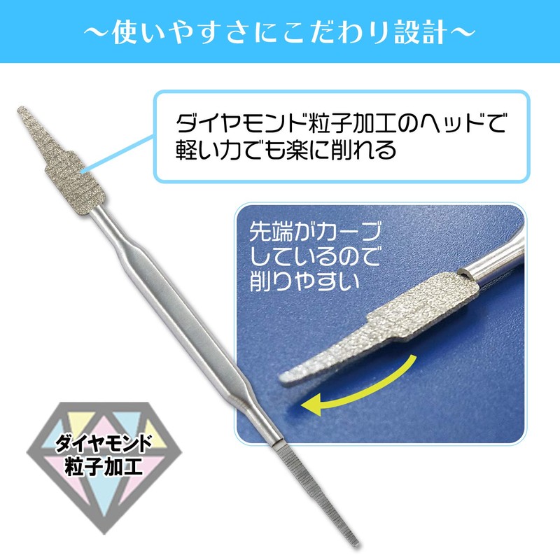 Comolife Double Head Winding Nail File, Sore Foot, Nail Care,