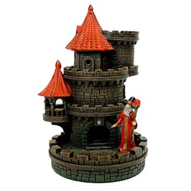Forged Dice Co. Wizard's Castle Dice Tower - Hand Painted - Fits Dungeons and Dragons Dice - Red