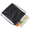 CODOBON Mochila con cordón a granel, bolsa de poliéster, Negro
