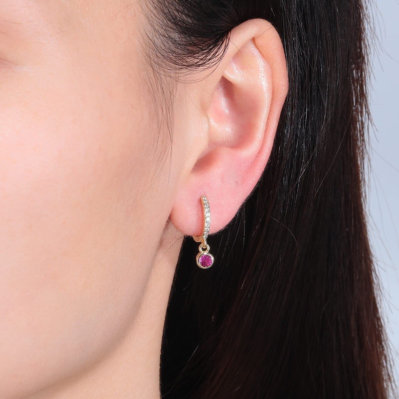 CiNily Small Hoop Earrings for Women,14K Gold Plated Mini Huggie