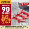 HORUSDY 4-Pieces 90° Right Angle Clamps,Right Angle Corner Holder Clamp