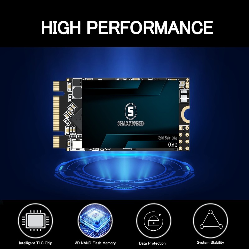 SHARKSPEED SSD 256GB M.2 2242 NGFF 42mm B+M Key SATA