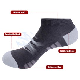 YUEDGE Women's Low Cut Ankle Socks for Women 3-5, Breathable White Cotton Casual Everyday Athletic Trainer Socks, 5 Pairs