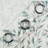 VOGOL Window Treatment Curtains, Country Rustic Style Leaves Pattern Printed