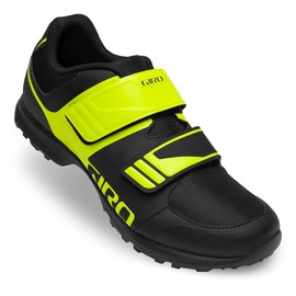 Giro Berm Men Clipless Mountain Bike Shoes - Black/Citron Green (2021), 50