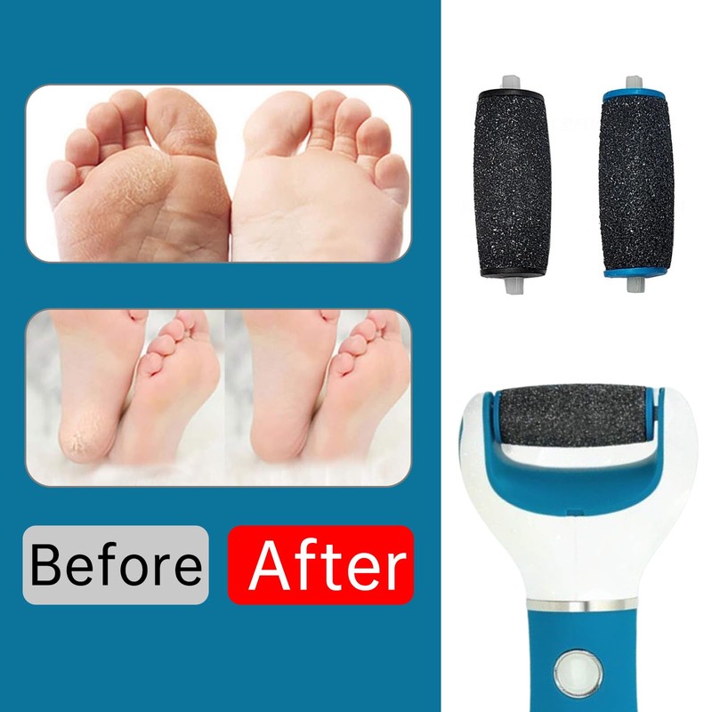 9Pcs Pedi Replacement Rollers Heads Refills, Extra Coarse for Pedicure