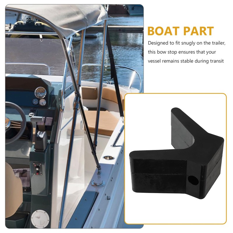 Gadpiparty Boat Trailer Bow Stop Rubber V Block Replacement 4"