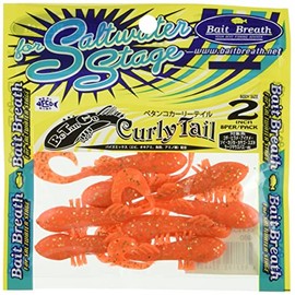 Bait Breath(ベイトブレス) ワーム BeTanCoカーリー2 S839 オレンジ/ゴールド