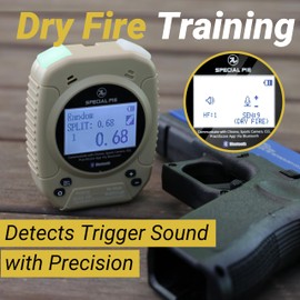Shot Timer for Shooting - Shot Timer for Training with Dry Fire Practice, Auto Backlight and Adjustable Buzzer, Compatible with PractiScore 2, Ideal for Personal Shooting Training, IPSC, IDPA, USPSA