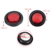 4pcs 2in Round LED Indicator Light Side Marker Lamp Red