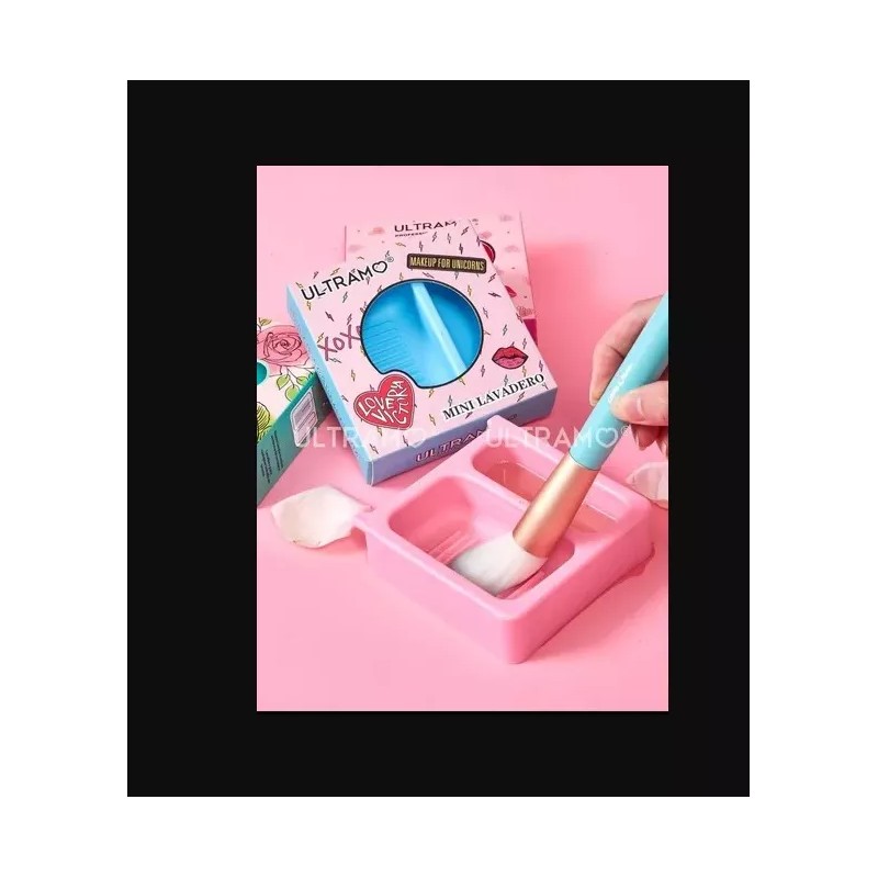 Ultramo Mini Lavaderito Limpiabrochas De Maquillaje Ultramo