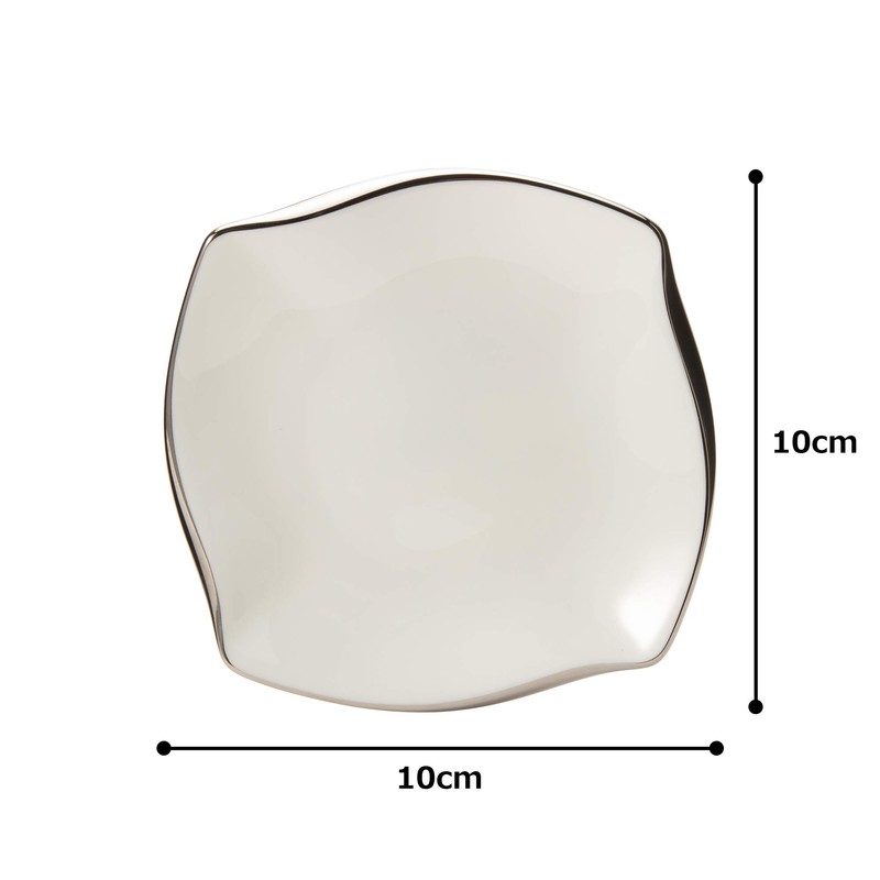 Narumi 50554-5249 Forte Platinum, 5.1 (4.3) inches (13 cm) Plate,