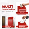 Metal Donation Box-Suggestion Box with Slot and lock-Cash Lock box