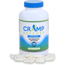 Cramp Defense Magnesium – Advanced Muscle & Leg Cramp Relief – Gentle, Organic Formula – 180 Capsules