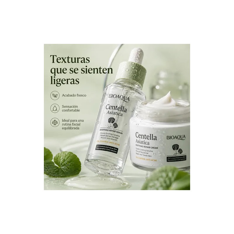 Kit Facial Centella Asiática, Acné, Manchas Arrugas,grasa,6p