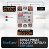 BlueStars SSR-25AA Solid State Relay AC 80–250V Input, AC 24–380V