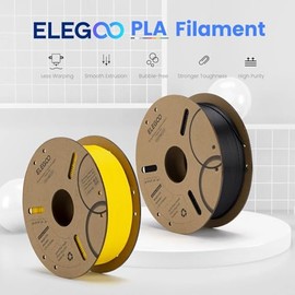 ELEGOO Filamento PLA 1,75 mm 1KG Rojo, Filamento Impresora 3D, Precisión Dimensional +/- 0,02 mm, Carrete Filamento 3D, para Mayoría Impresoras 3D FDM