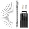 Mini Hand Drill Set with 20pcs Twist Bits 0.3-1.6mm, Linkstyle