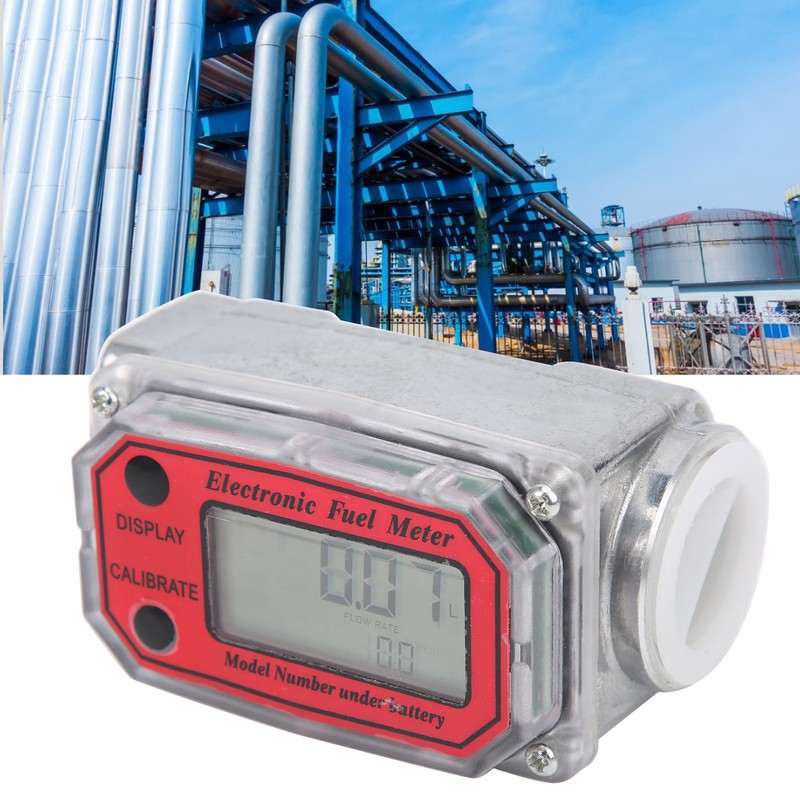 Digital Fuel Flow Gauge Flowmeter for Diesel Kerosene Chemicals Gasoline