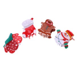 Ipetboom Hair Claw Clips for Women 4 Pack Christmas Decorative Hair Clips Little Girls