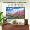 Wireless Bookshelf Speakers 60W Powered Bluetooth Optical/AUX Remote Control New