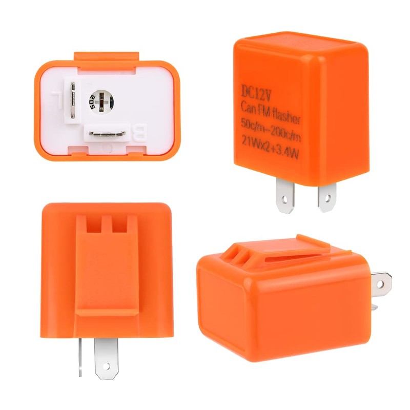 URAQT 12V 2-Pin LED Flasher Relay, Adjustable Indicator Relay, Turn