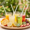100 Pcs Clear Plastic Straws, Disposable Drinking Straws, 8.26" Long