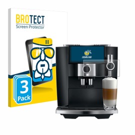 BROTECT Protective Glass for Jura J8 Twin (Pack of 3) Protective Film Tempered Glass [Extremely Scratch-Resistant 9H, Anti-Fingerprint, Ultra Transparent]