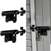 Black Heavy Duty Slide Lock, Slide Bolt Gate Latch with