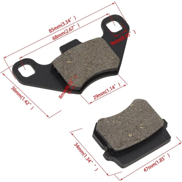 GY6 STORE BRAKE PADS FOR COOLSTER MAX TRADE ATV'S 50cc