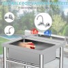 Unbranded 28"x24"x40" Commercial Kitchen Sink Single Bowl Stainless Steel Utility