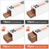 15PCS 15% Silver Brazing Rods AWS BCuP-5 Silver Phos Copper
