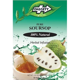 Dalgety Pure Soursop Herbal Infusion 6x40g Cartons (6 Pack) 100% Natural, Caffeine Free Tea (Total 108 Teabags) – A Subtle & Enticing Flavour Packed with Unique Health Benefits