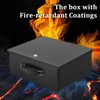 Dalmbox Portable Metal Safe Box with Key Lock - Fire