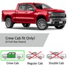 Voron Glass in-Channel Extra Durable Rain Guards for Chevy Silverado/GMC