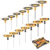 MULWARK 14 PC T-handle Allen Wrench Set Metric and Standard