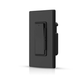 ELEGRP Digital Dimmer Light Switch for 300W Dimmable LED/CFL Lights and 600W Incandescent/Halogen, Single Pole/3-Way LED Slide Dimmer Light Switch, Wall Plate Included, UL Listed, 1 Pack, Matte Black