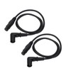2PCS Microphone Extension Cables 3 Pin XLR Male to Female