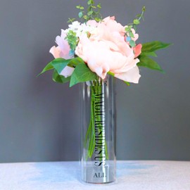 LAVIELENTE FASHION Acrylic Book Vases for Flower Unique Home Decor for Book and Flower Lovers for Events, Wedding, Birthdays and Housewarmings (HP-Transparent)