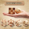 4 Pack Wooden Puzzle Games Brain Teasers Toy- 3D Puzzles