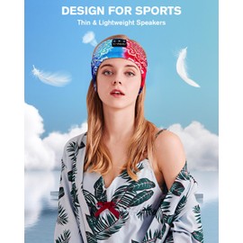 LC-dolida Sleep Mask with Bluetooth Headphones, Painting Sleep Headphones Bluetooth Headband for Sleeping Sports Sleep Mask for Side Sleeper, Best Gift and Travel Essentials