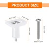 uxcell 2Pcs Toilet Seat Cover Hinge, 36mm Blind Hole Rectangular