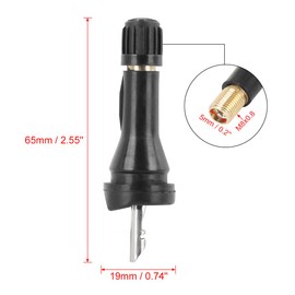 X AUTOHAUX Set of 4 Tyre Pressure Sensor Rubber Valve Stem Bevel Mouth for Car