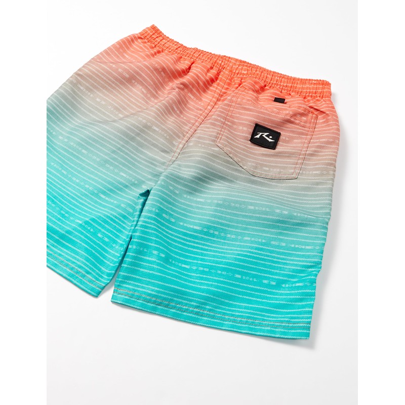 Rusty 963404 Boys Gradient Surf Trunks Board Shorts, orange
