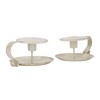 2pcs Taper Candle Holders Simple Antique Finish Iron Candle Holder