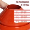 #7 High Temp Silicone Chimney Boot for Metal Roof, Fit